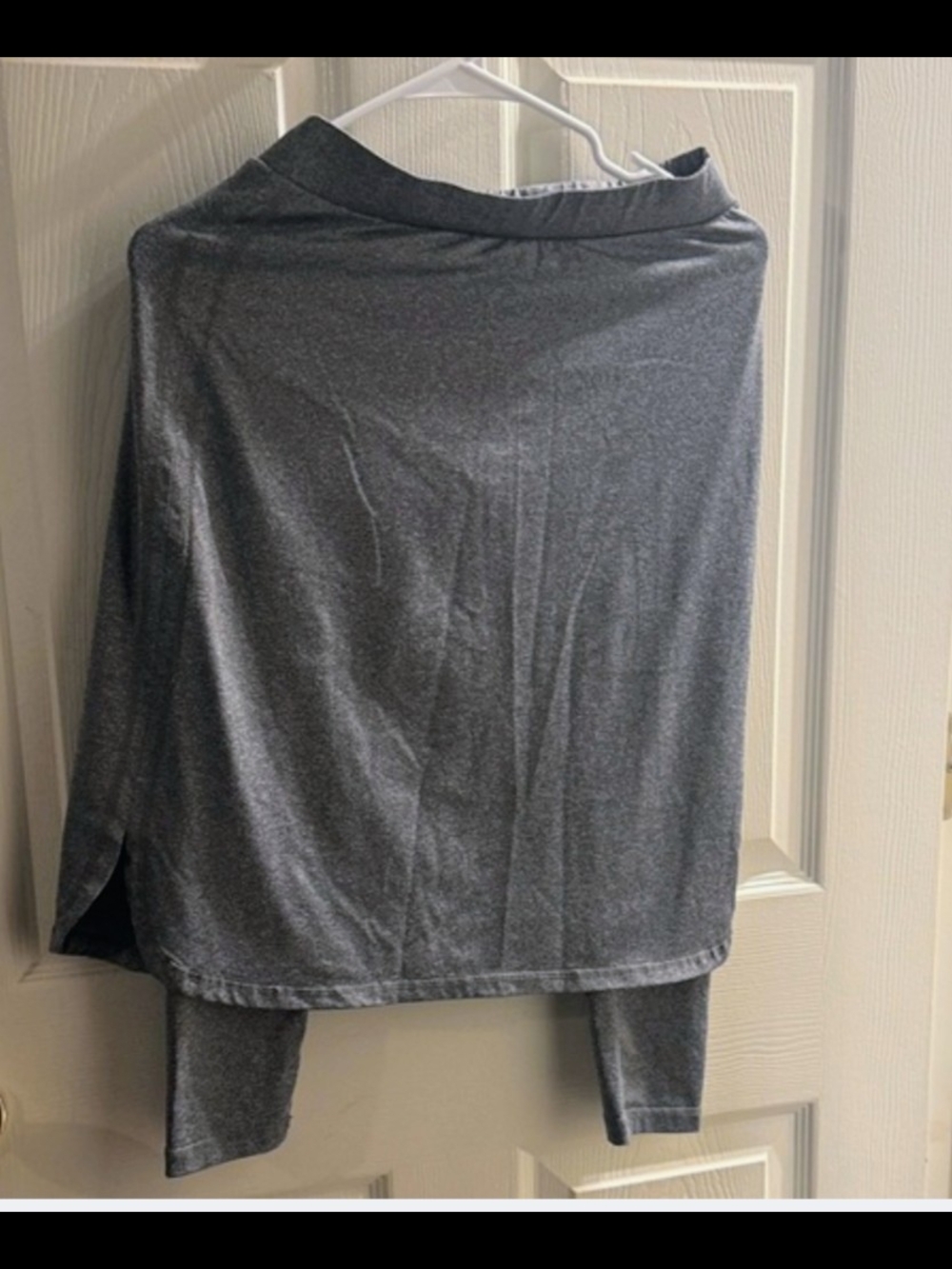 Soft Heather Gray Knit Midi Skirt SNOGA